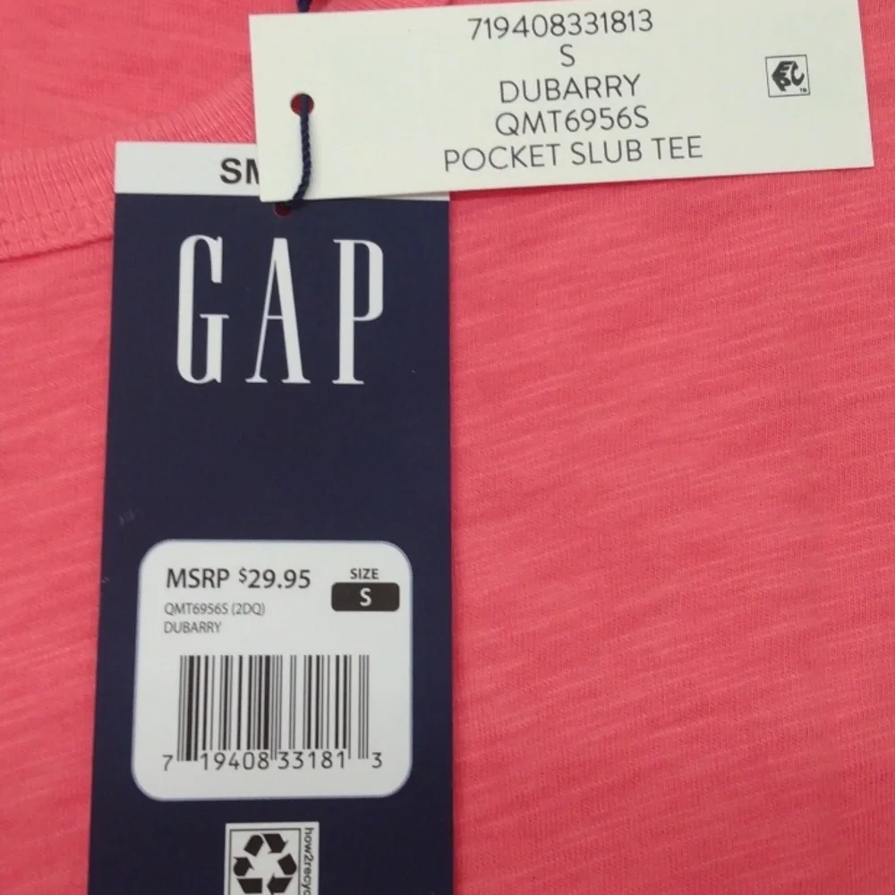 GAP NWT 100% COTTON PINK SIZE SMALL TEE SHIRT $29.95